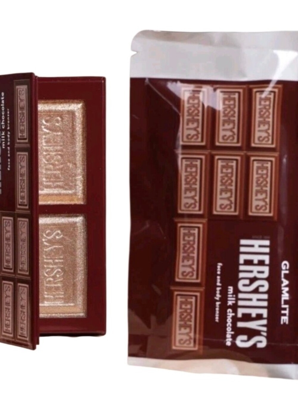 GLAMLITE Hershey's Milk Chocolate Eyeshadow Duo - Shimmery Gold/Brown